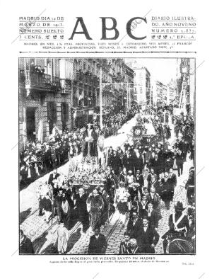 ABC MADRID 22-03-1913 página 1