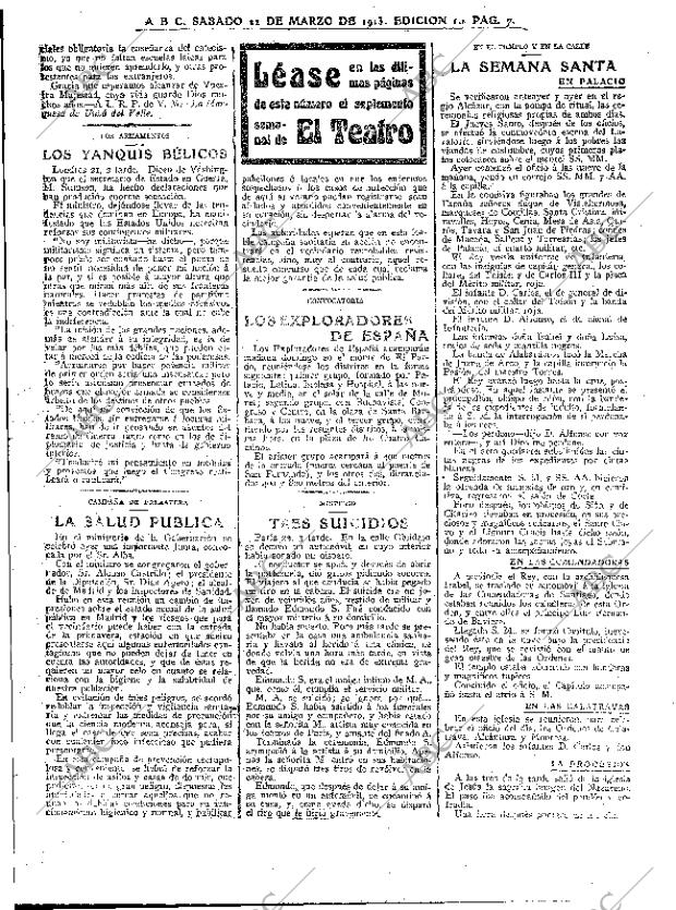 ABC MADRID 22-03-1913 página 7