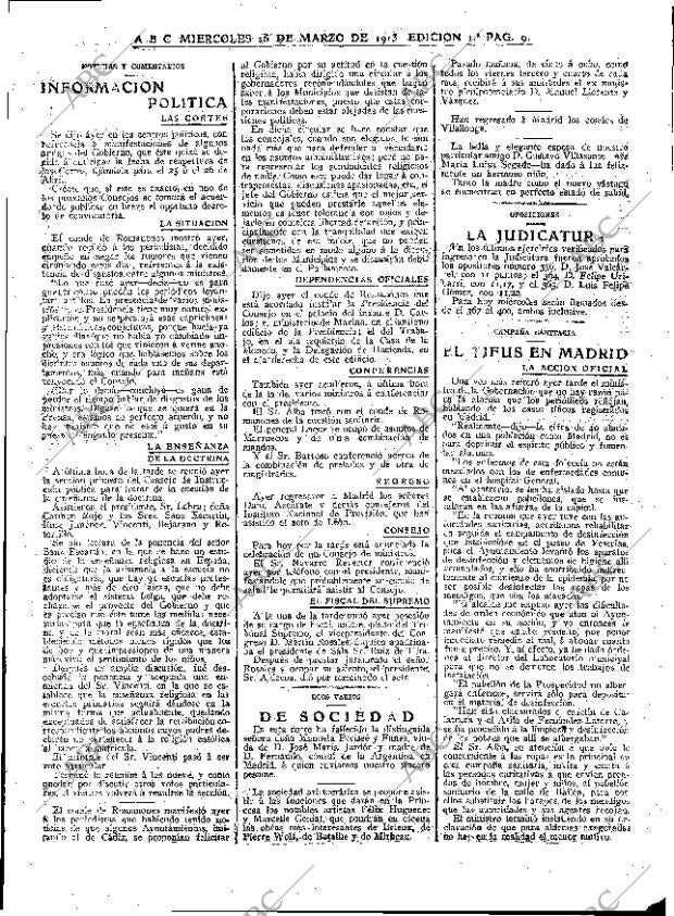 ABC MADRID 26-03-1913 página 9