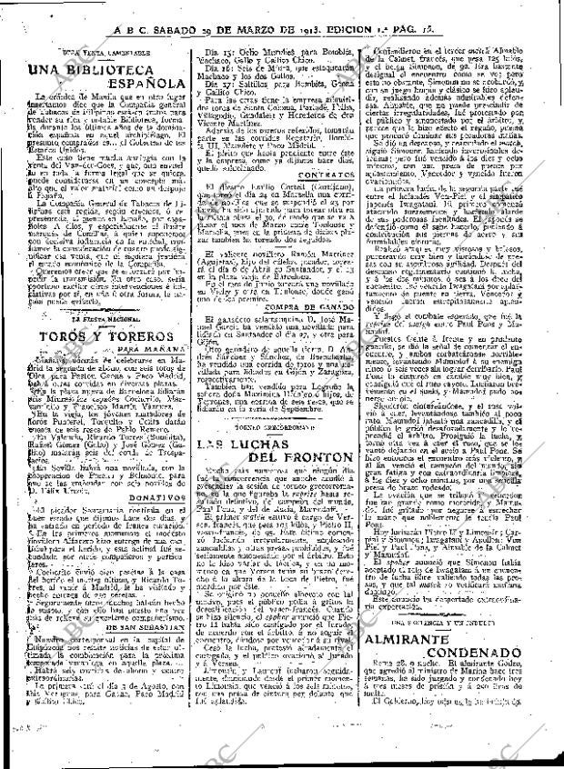 ABC MADRID 29-03-1913 página 15