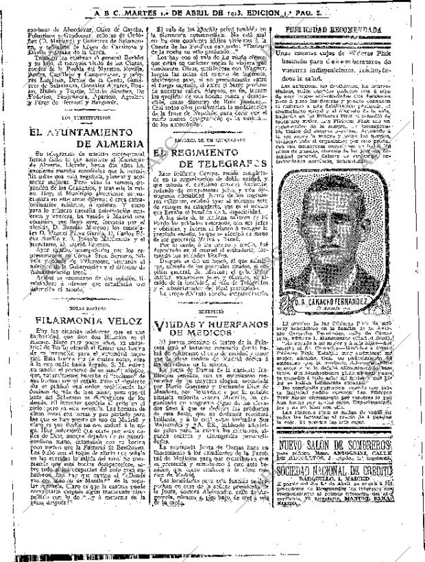 ABC MADRID 01-04-1913 página 8