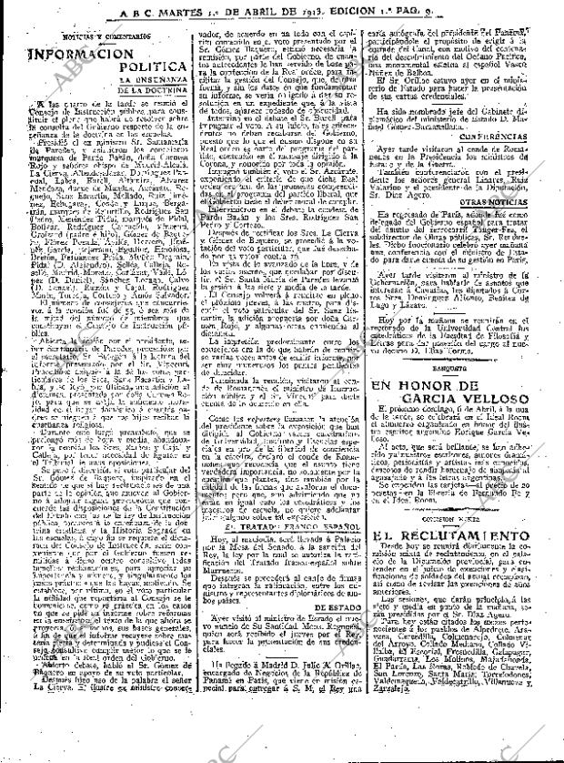ABC MADRID 01-04-1913 página 9