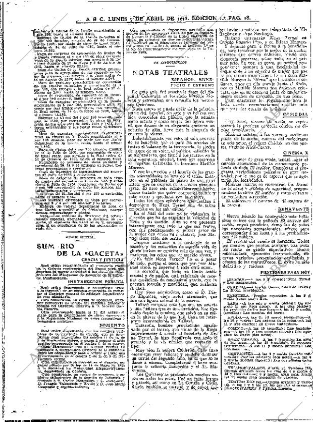 ABC MADRID 07-04-1913 página 18