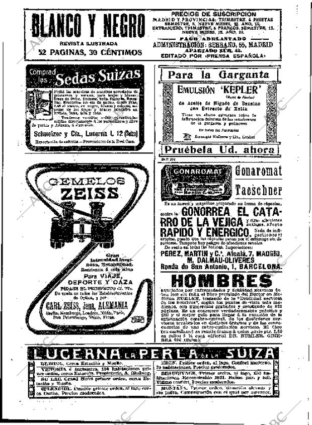BLANCO Y NEGRO MADRID 13-04-1913 página 2
