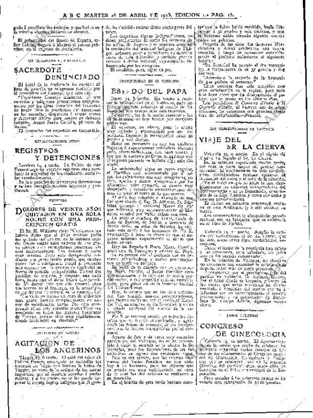 ABC MADRID 15-04-1913 página 15