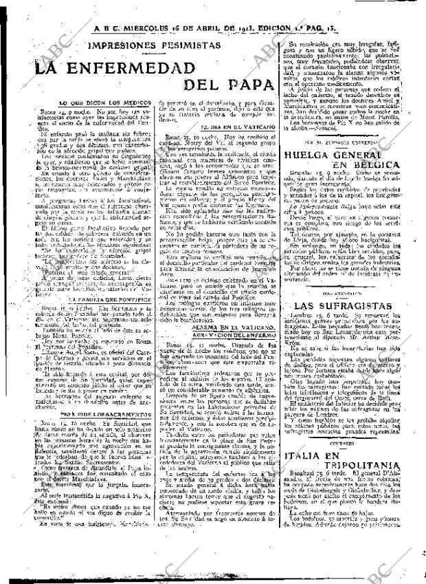 ABC MADRID 16-04-1913 página 13