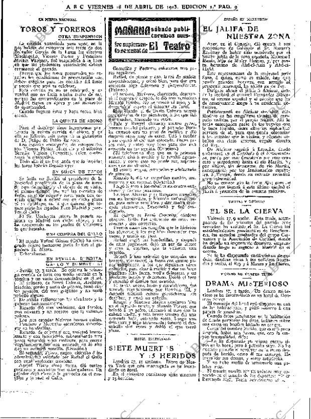 ABC MADRID 18-04-1913 página 9