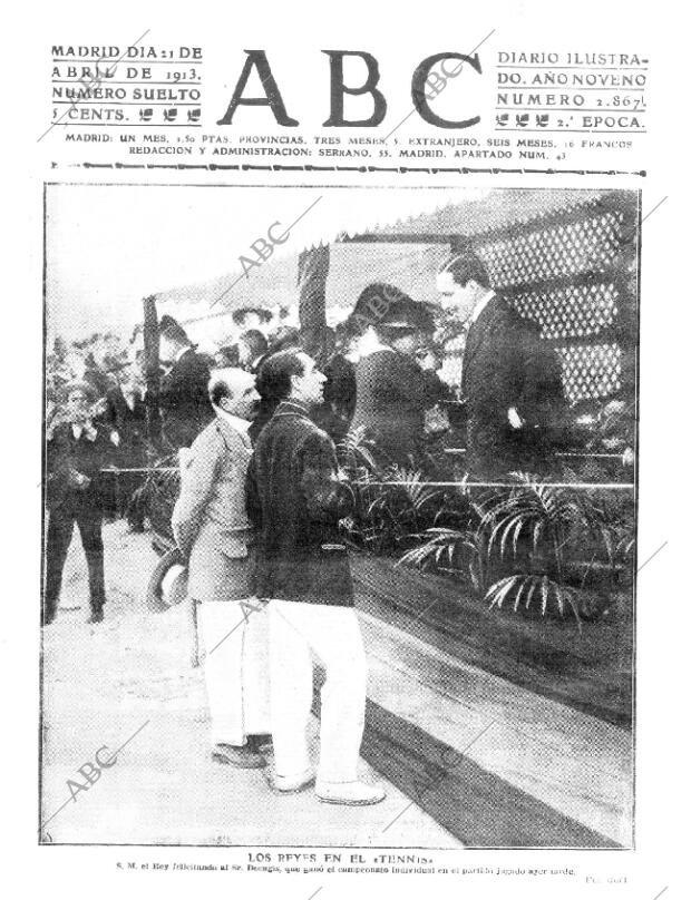 ABC MADRID 21-04-1913 página 1