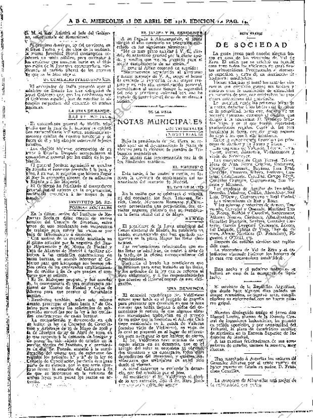 ABC MADRID 23-04-1913 página 14