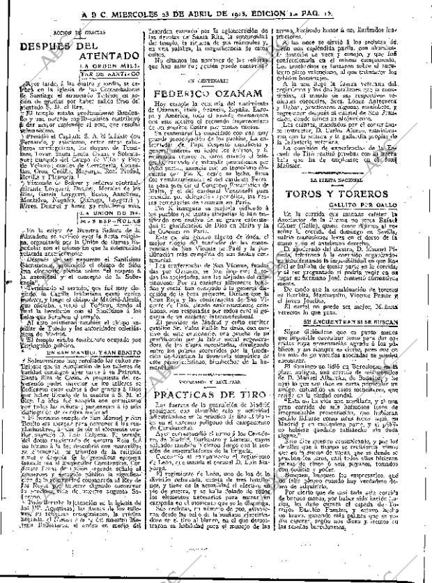 ABC MADRID 23-04-1913 página 15