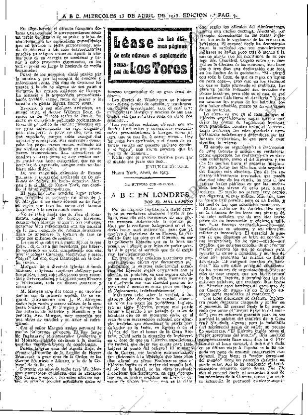 ABC MADRID 23-04-1913 página 7