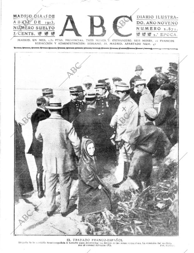 ABC MADRID 25-04-1913 página 1