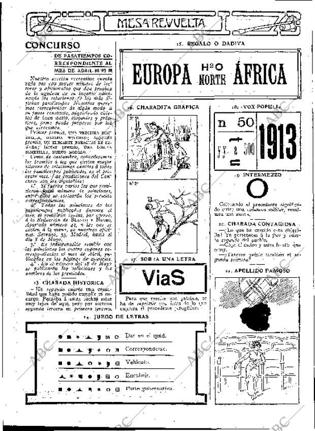 BLANCO Y NEGRO MADRID 27-04-1913 página 52