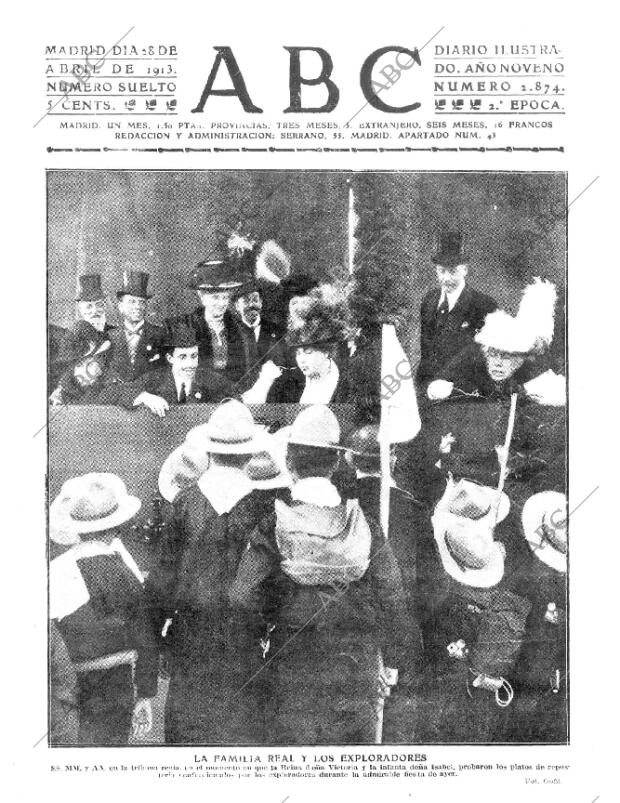 ABC MADRID 28-04-1913 página 1