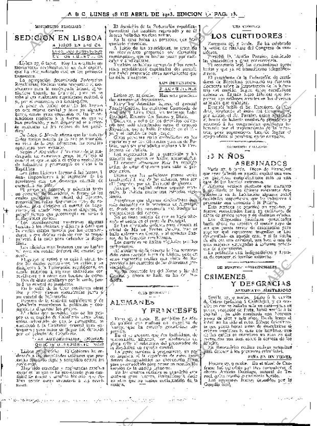 ABC MADRID 28-04-1913 página 13