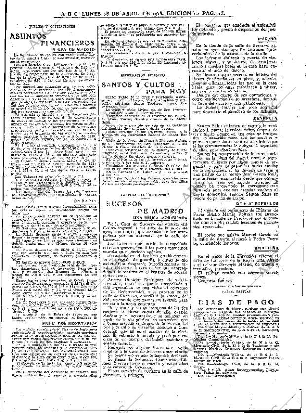 ABC MADRID 28-04-1913 página 15