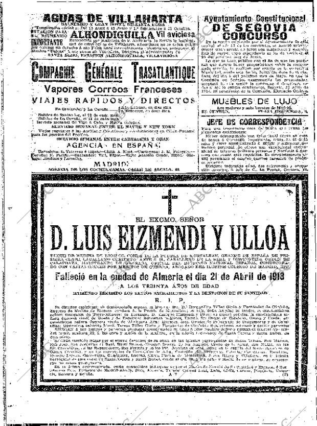 ABC MADRID 28-04-1913 página 20