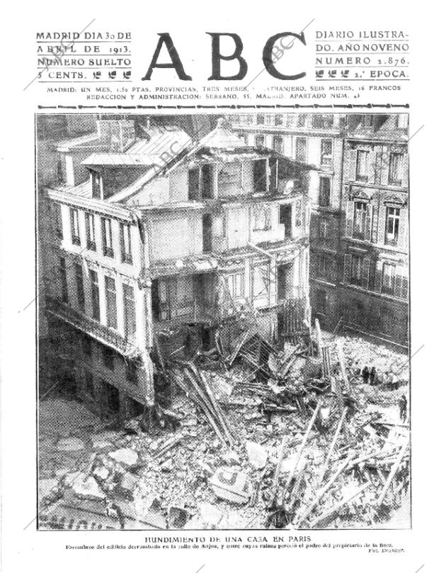 ABC MADRID 30-04-1913 página 1