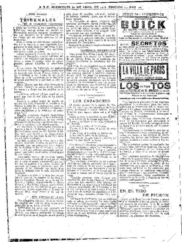 ABC MADRID 30-04-1913 página 10