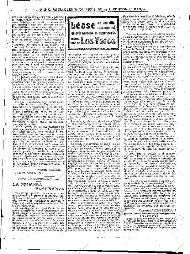 ABC MADRID 30-04-1913 página 7