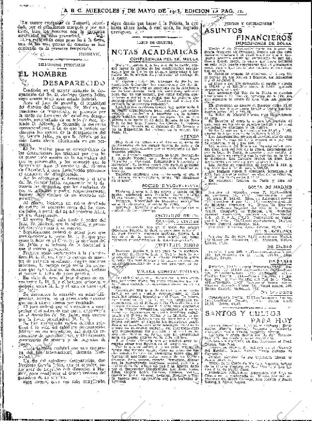 ABC MADRID 07-05-1913 página 12