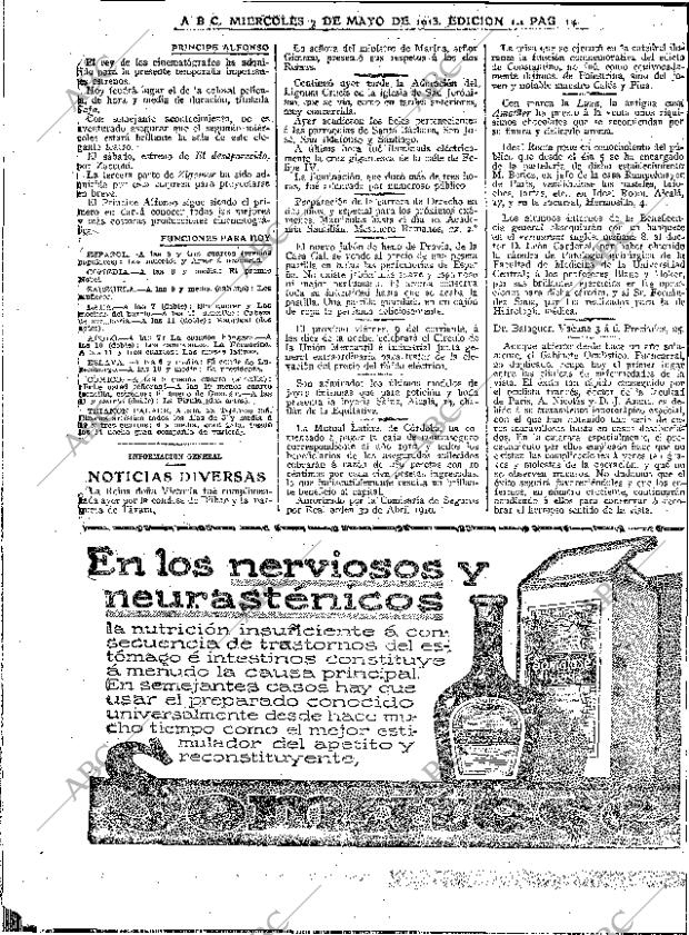 ABC MADRID 07-05-1913 página 14