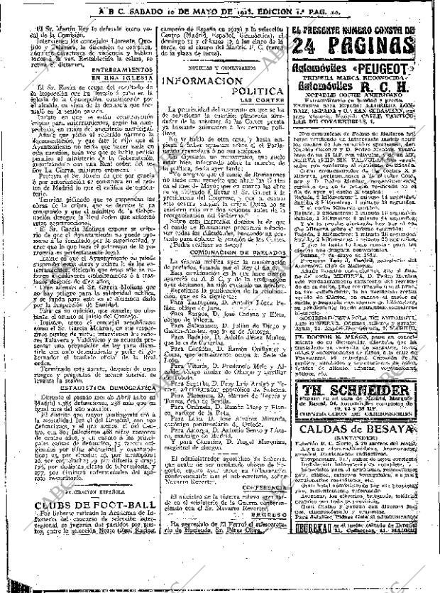 ABC MADRID 10-05-1913 página 10