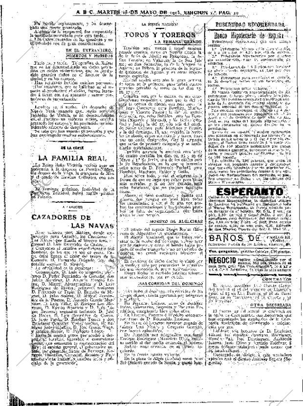 ABC MADRID 13-05-1913 página 10