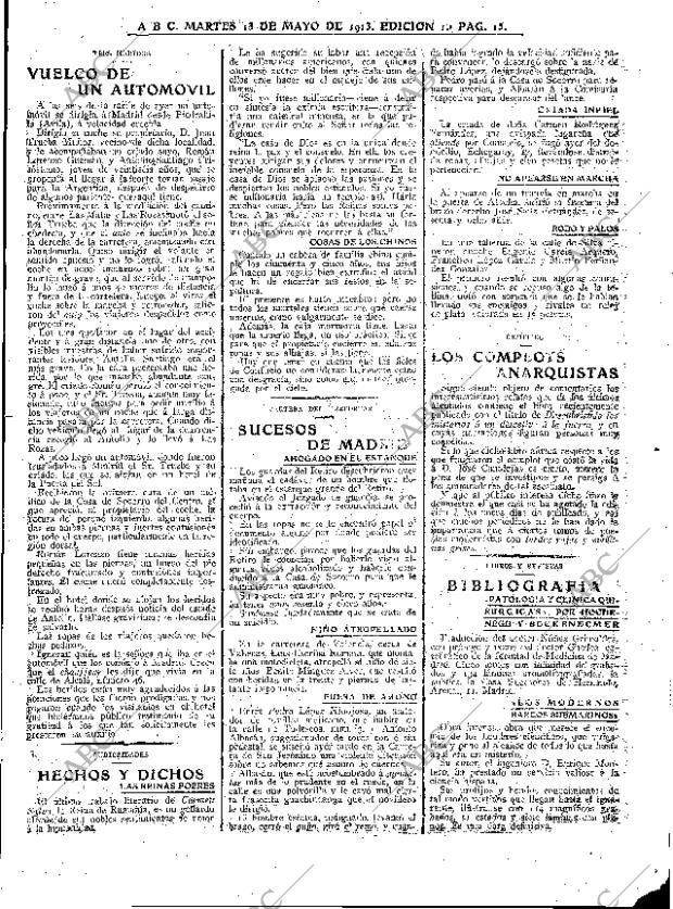 ABC MADRID 13-05-1913 página 15