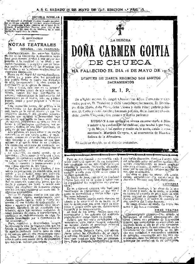 ABC MADRID 17-05-1913 página 13
