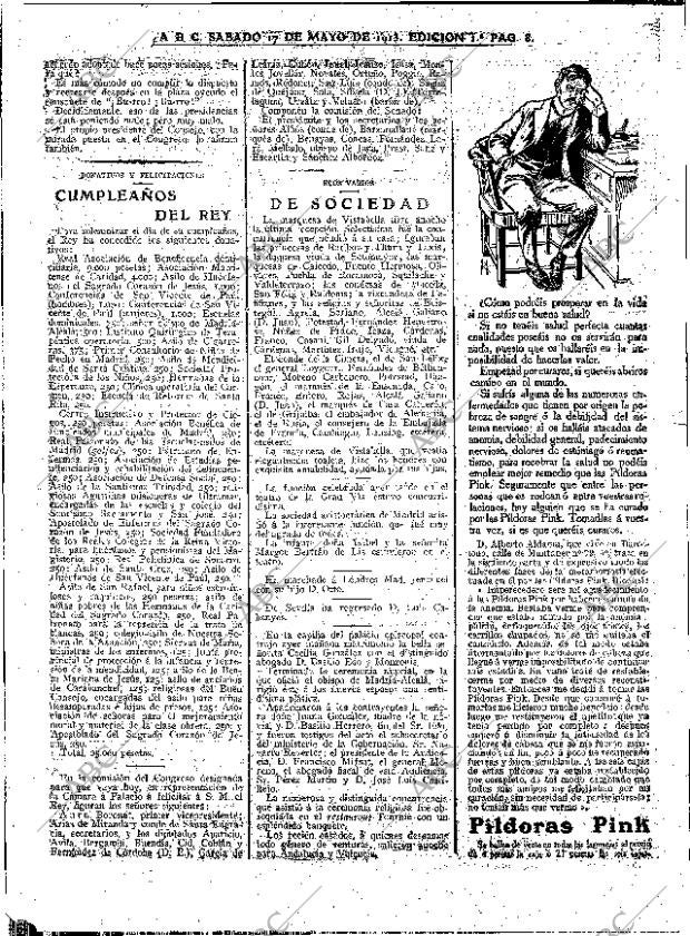ABC MADRID 17-05-1913 página 8