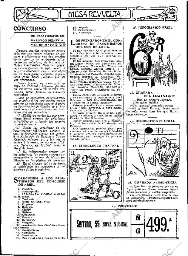 BLANCO Y NEGRO MADRID 18-05-1913 página 50