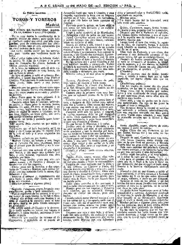 ABC MADRID 19-05-1913 página 9