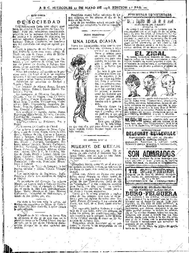 ABC MADRID 21-05-1913 página 10