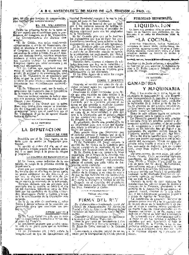 ABC MADRID 21-05-1913 página 12