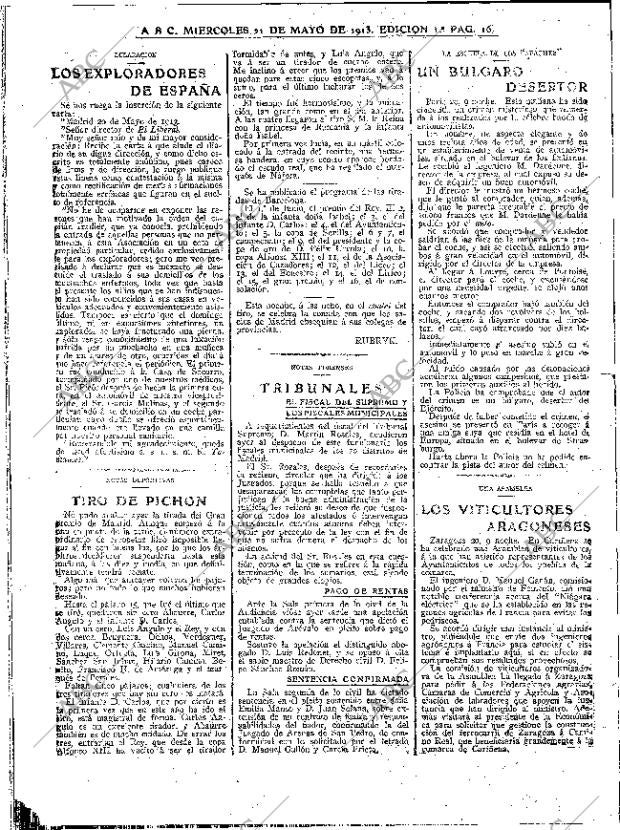 ABC MADRID 21-05-1913 página 16