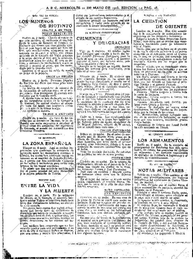 ABC MADRID 21-05-1913 página 18