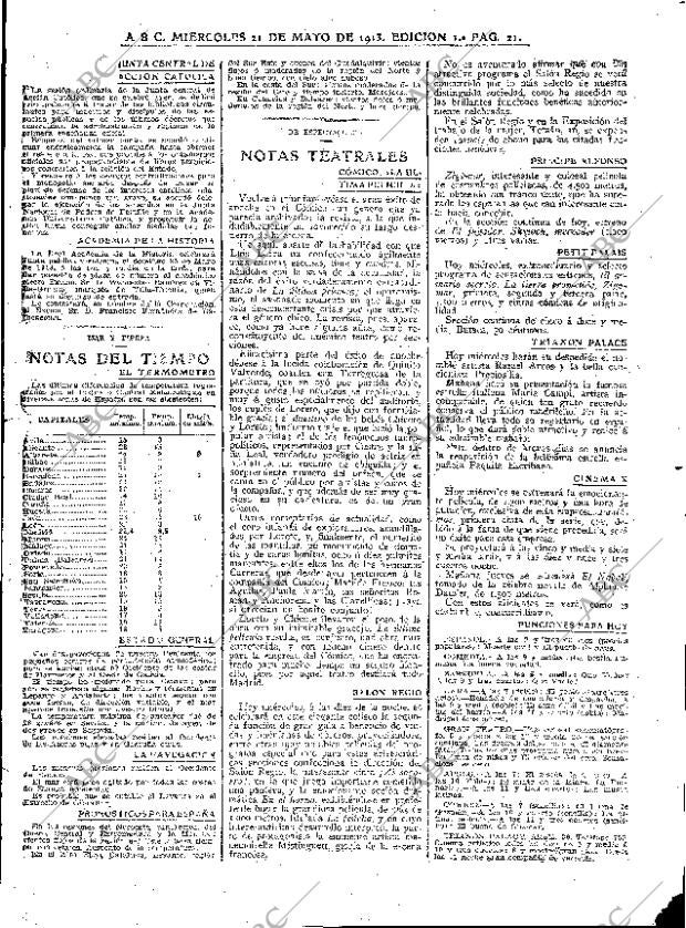 ABC MADRID 21-05-1913 página 21