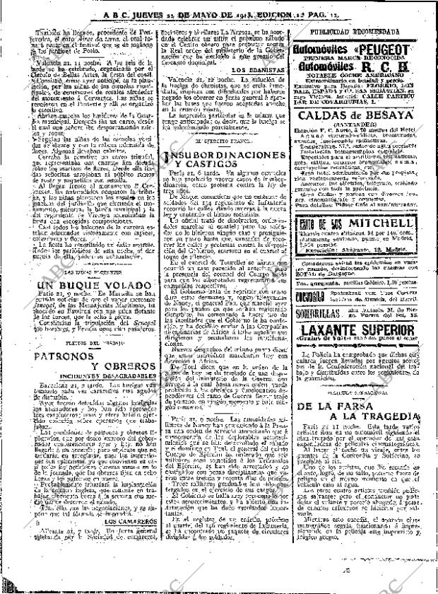 ABC MADRID 22-05-1913 página 12