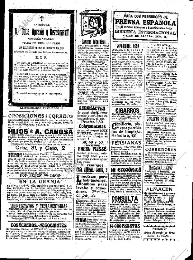ABC MADRID 22-05-1913 página 19