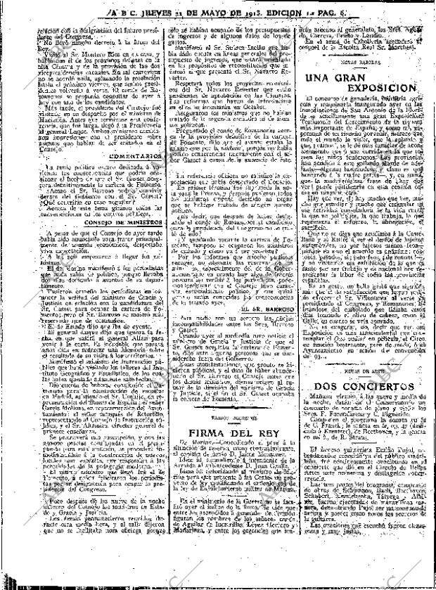 ABC MADRID 22-05-1913 página 6