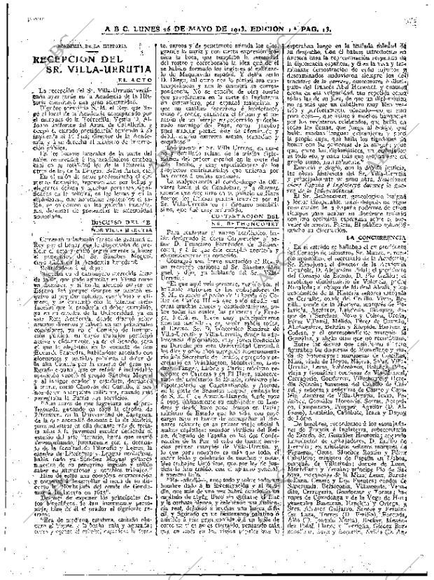 ABC MADRID 26-05-1913 página 13