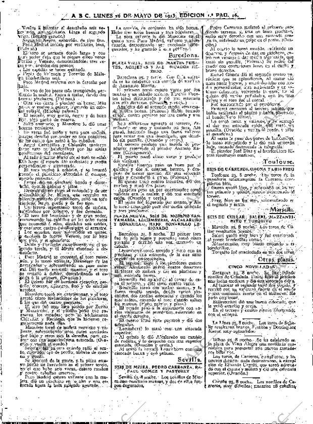 ABC MADRID 26-05-1913 página 16