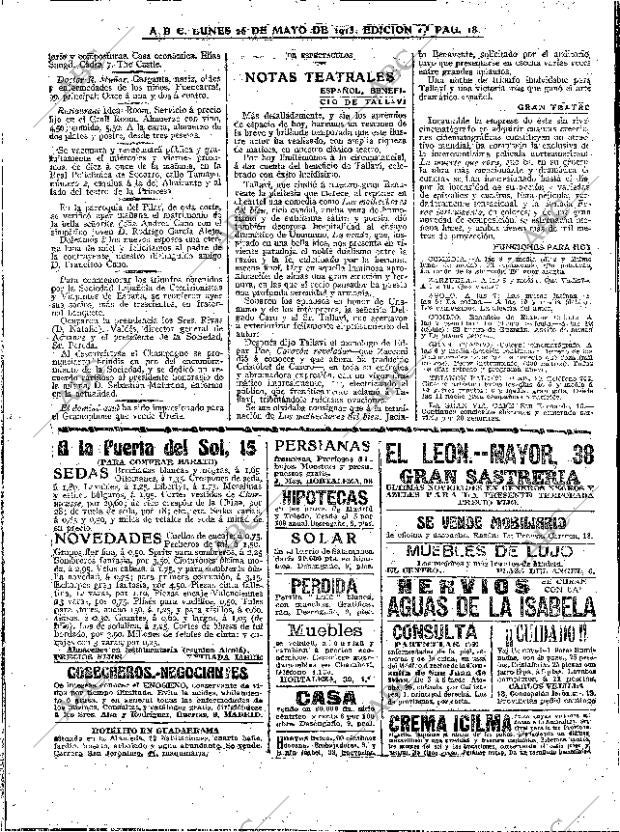 ABC MADRID 26-05-1913 página 18