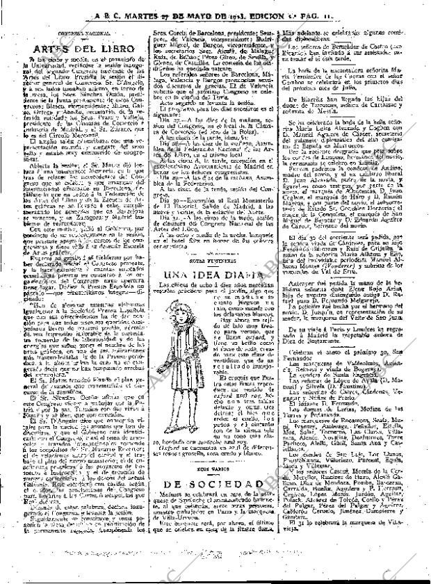 ABC MADRID 27-05-1913 página 11