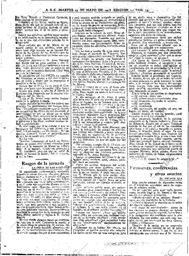 ABC MADRID 27-05-1913 página 14