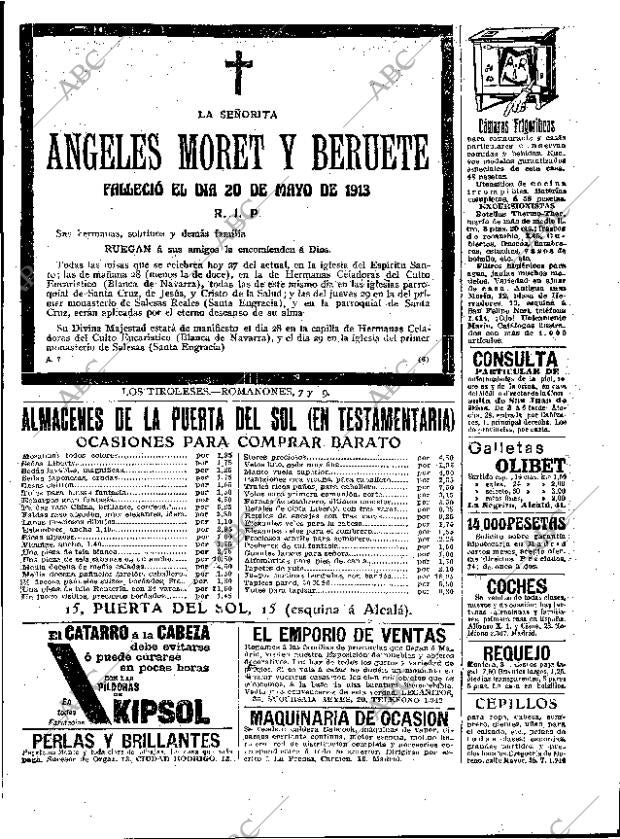 ABC MADRID 27-05-1913 página 23