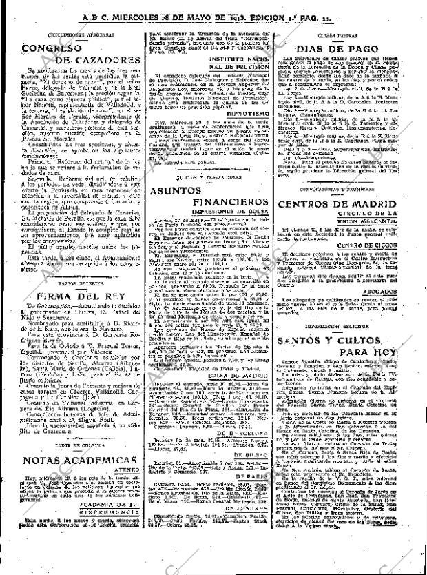 ABC MADRID 28-05-1913 página 21