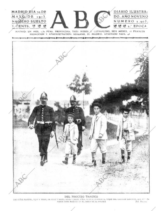 ABC MADRID 29-05-1913 página 1