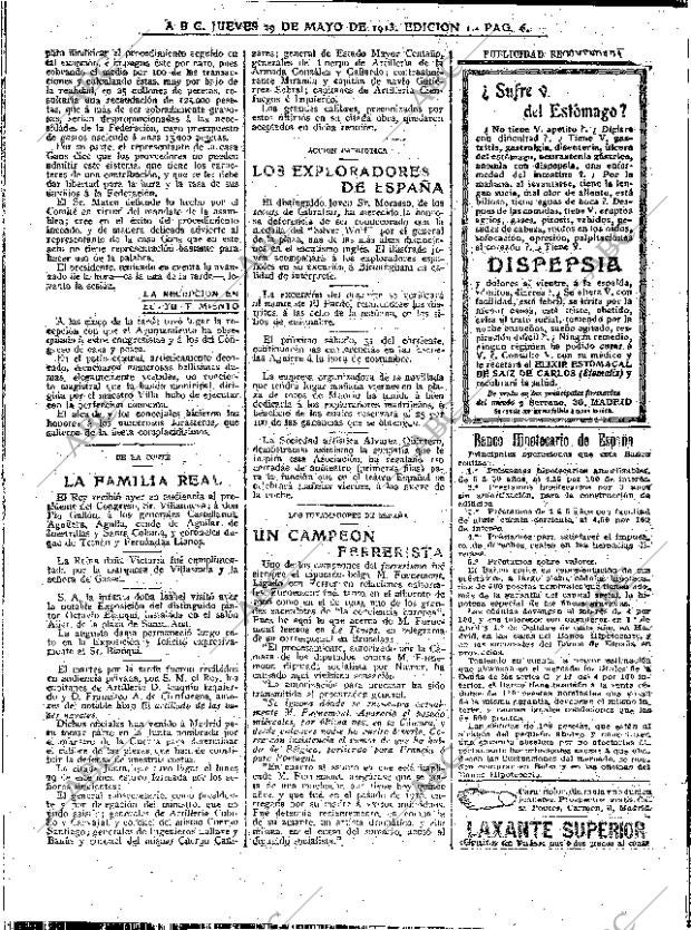 ABC MADRID 29-05-1913 página 6